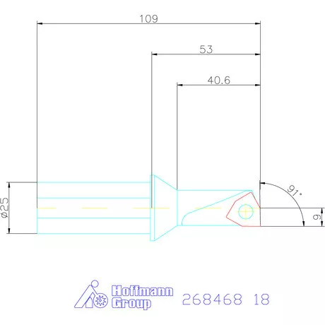 „5 in 1“ esztergáló és fúrószerszám 2,25×D 18 mm