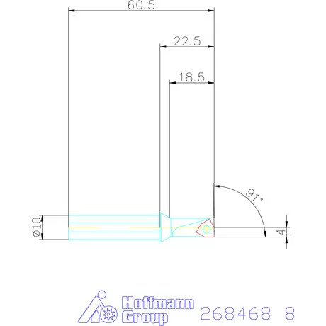 „5 in 1“ esztergáló és fúrószerszám 2,25×D 8 mm