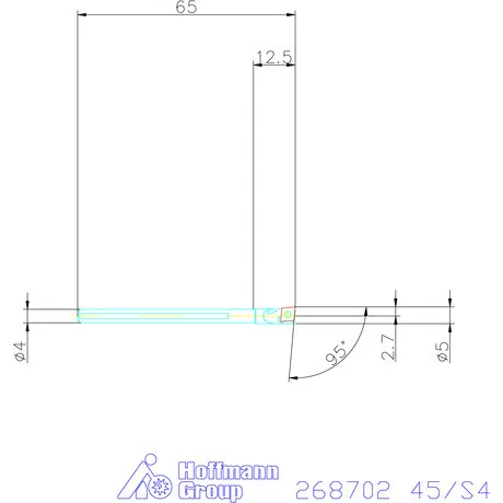 Furatkés HSS  45/S4 mm