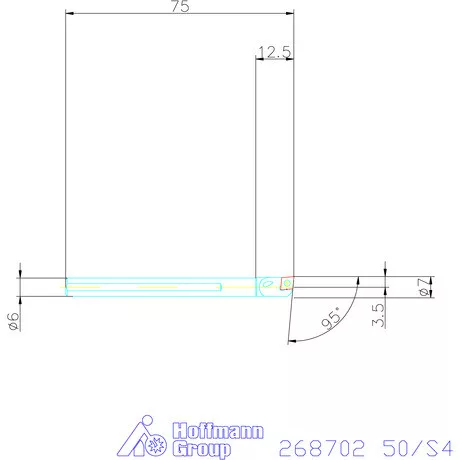 Furatkés HSS  50/S4 mm