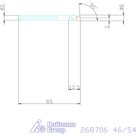 Furatkés HSS  46/S4 mm