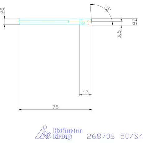 Furatkés HSS  50/S4 mm