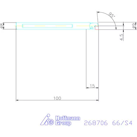 Furatkés HSS  66/S4 mm