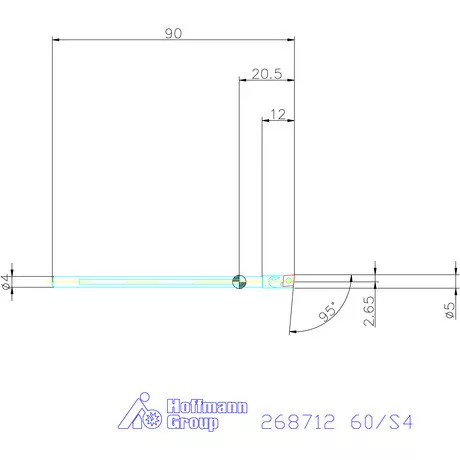 Furatkés HM  60/S4 mm