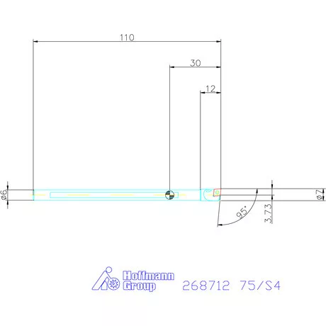 Furatkés HM  75/S4 mm