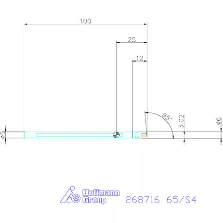 Furatkés HM  65/S4 mm