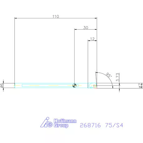 Furatkés HM  75/S4 mm