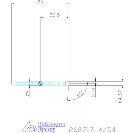 Furatkés, acél  4/S4 mm