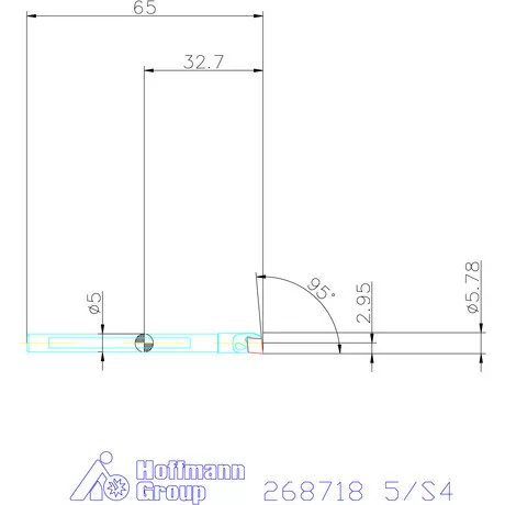 Furatkés, acél  5/S4 mm