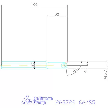 Furatkés HSS  66/S5 mm