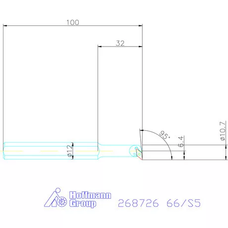 Furatkés HSS  66/S5 mm