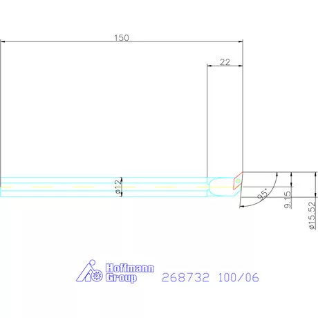 Furatkés, HM  100/06 mm