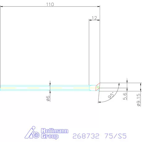Furatkés, HM  75/S5 mm