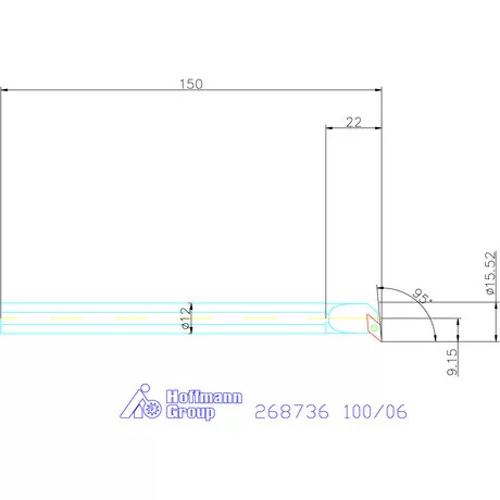 Furatkés, HM  100/06 mm