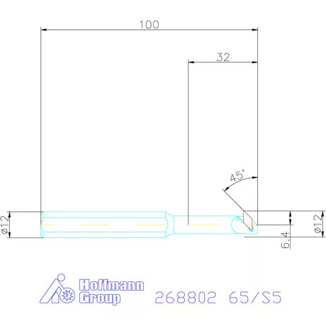 Furatkés HSS  65/S5 mm