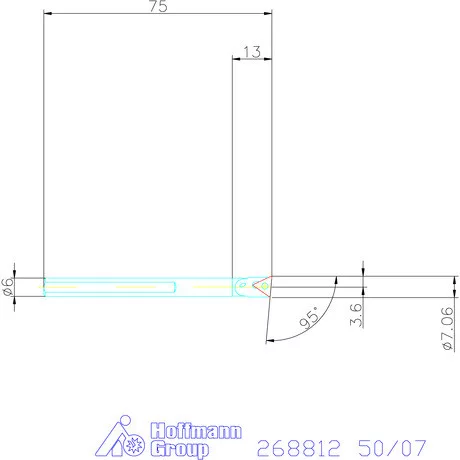 Furatkés HSS  50/07 mm