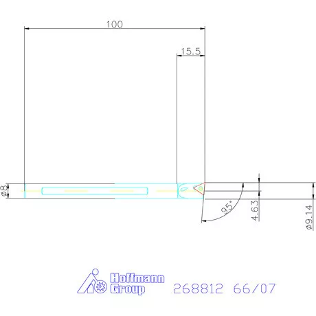 Furatkés HSS  66/07 mm