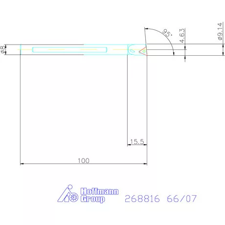 Furatkés HSS  66/07 mm