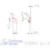 Mini beszúró lapka belső teljes rádiusz beszúrásához jobbos 11/1,2 mm