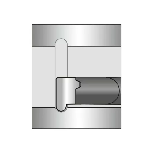 Mini beszúró lapka belső teljes rádiusz beszúrásához jobbos 8/2,0 mm
