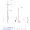 Mini váltólapka belső beszúráshoz, DIN 472 jobbos 8/1,6 mm