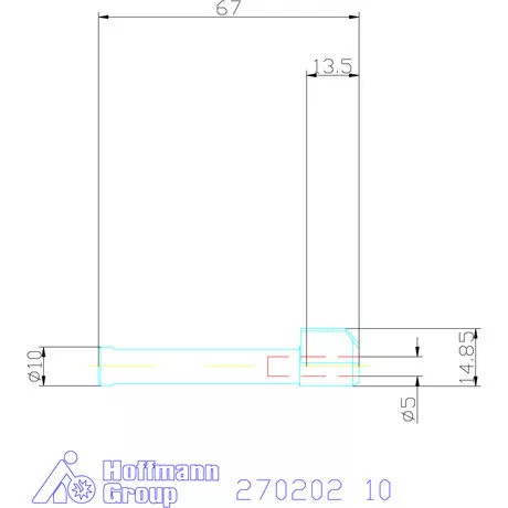 Mikro lapkatartó betét  10 mm