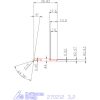 Mikro kiesztergáló betét, belső jobbos  3,2 mm