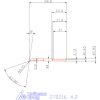 Mikro kiesztergáló betét, belső jobbos  4,2 mm