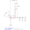 Mikro kiesztergáló betét, belső balos  2,2 mm