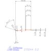 Mikro kiesztergáló betét, belső balos  2,2 mm