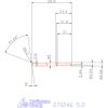 Mikro kiesztergáló betét, belső balos  5,2 mm