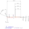 Mikro kiesztergáló betét, belső balos  6,2 mm