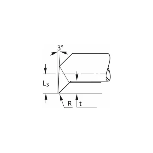 Mikro másolóbetét, belső jobbos  5,2 mm