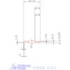 Mikro beszúró betét, belső, jobbos  4,2/1 mm