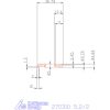 Mikro beszúró betét, belső, jobbos  5,2/2 mm