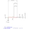 Mikro beszúró betét, belső, jobbos  4,2/1 mm