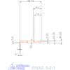 Mikro beszúró betét, belső, jobbos  5,2/1 mm