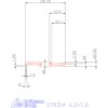 Mikro beszúró betét, belső, jobbos  6,2/1,5 mm