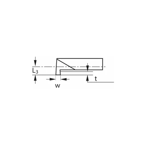 Mikro beszúró betét, belső, balos  6,2/2 mm