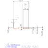 Mikro beszúró betét, belső, balos  4,2/1 mm