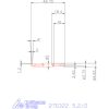 Mikro beszúró betét, belső, balos  5,2/2 mm