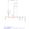 Mikro beszúró betét, belső, balos  6,2/1,5 mm