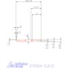 Mikro beszúró betét, belső, balos  5,2/2 mm