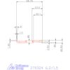 Mikro beszúró betét, belső, balos  6,2/1,5 mm