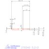 Mikro beszúró betét, kerek, belső, balos  5,2/2 mm