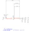 Mikro beszúró betét, kerek, belső, balos  6,2/2 mm