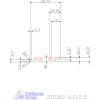 Mikro axiális beszúró betét, belső, jobbos  6,2/2,5 mm