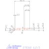 Mikro axiális beszúró betét, belső, jobbos  6,2/3 mm