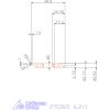 Mikro axiális beszúró betét, belső, balos  6,2/1 mm