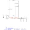 Mikro axiális beszúró betét, belső, balos  6,2/2,5 mm
